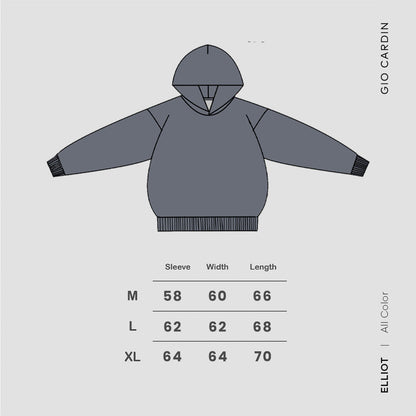 ELLIOT HOODIE | DARK GREY | UNISEX - Gio Cardin