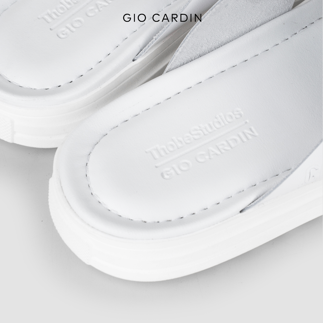 GIO CARDIN x THOBE STUDIOS - KHAIRI SLIDES - WHITE