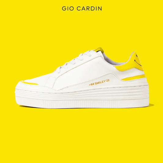 GIO CARDIN x SMILEY - AVA Sneakers White / Yellow